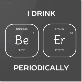 Funny Beer Science T-Shirt Posters and Art